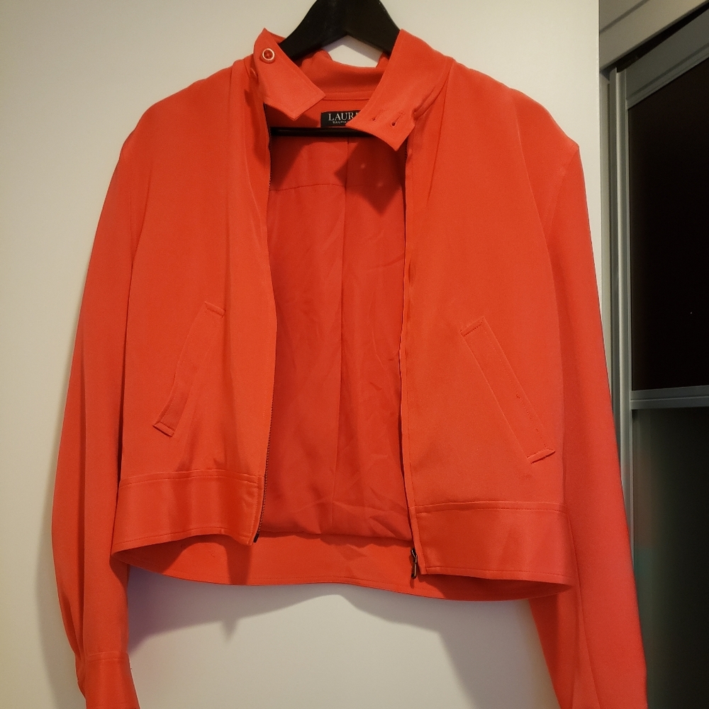 Lauren Ralph Lauren jacket 100% silk size 4